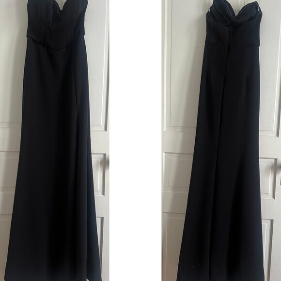 Passionate Admiration Black Strapless Bustier Maxi Dress, Size XS - Picture 2 of 10